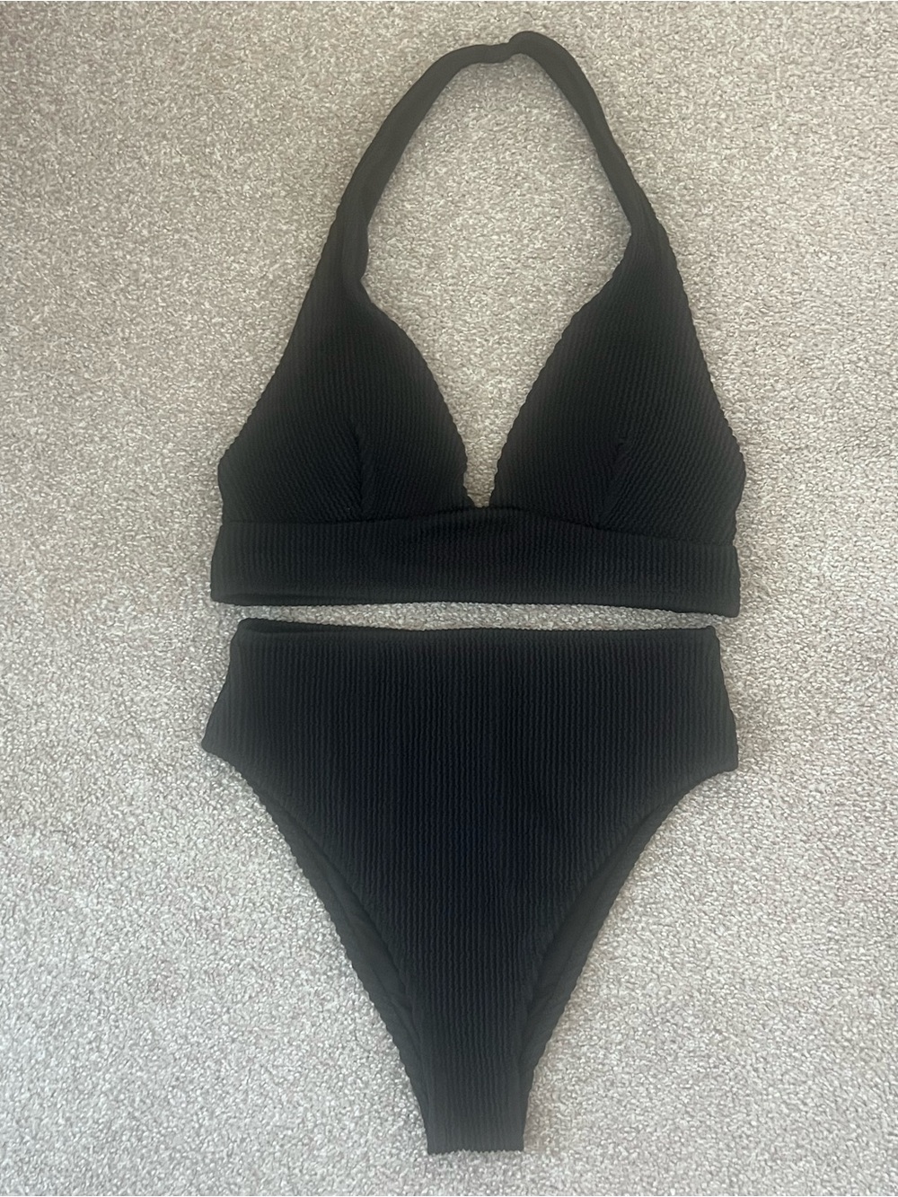 New H&M Halter Top and High Rise Bikini Set